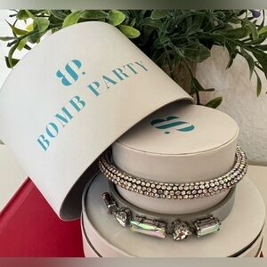 New Ring Bomb Party Silver Crystal Rhinestones Jewelry Holidays Gifts Presents